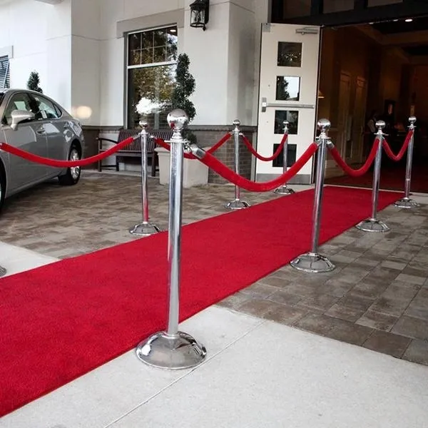 Party Red Rubber Backed Event Wedding Aisle Carpet Runner