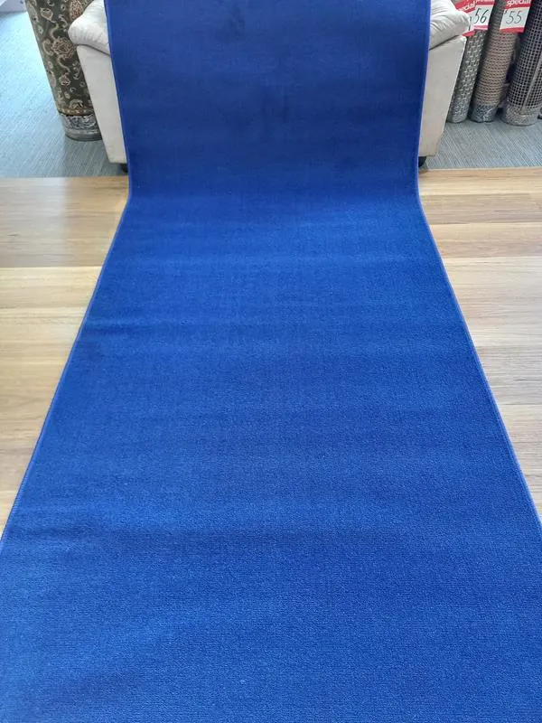 Royal Blue Grandeur Plush Pile Wedding Event Exhibition Carpet