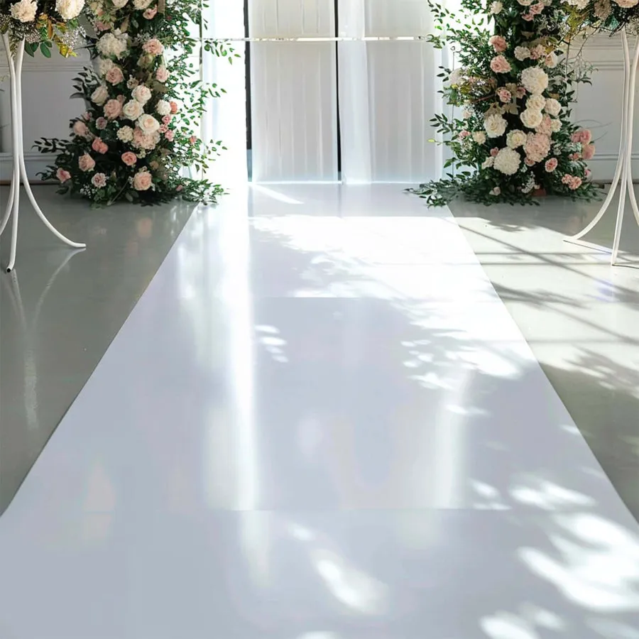 White PVC Aisle Runner