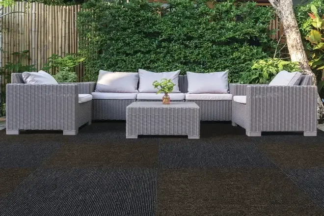 outdoor flooring carpet requires little